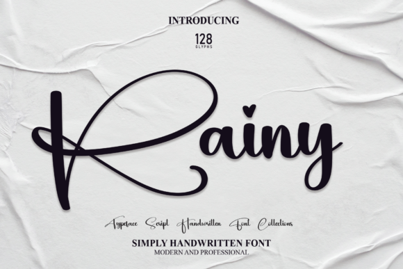 rainy hearts font - rainy font