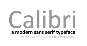 Calibri Font Download Free