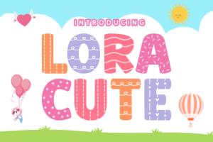 Lora-Cute-Fonts