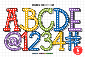 Rainbow-Marquee-Fonts