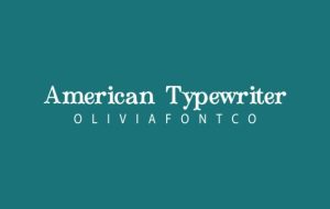 American-Typewriter-Fonts