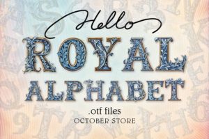 Blue-Royal-Alphabet-Fonts
