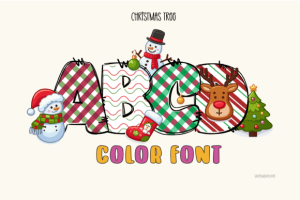 alphabet fonts for christmas